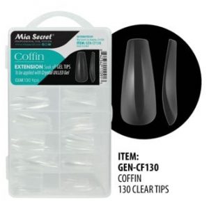 Tips Gel Coffin Clear 130 und. Mia Secret