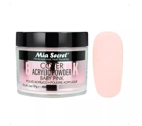 Polvo Acrilico Cover Baby Pink 30g. Mia Secret