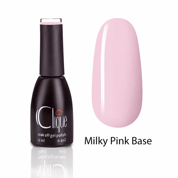 Base Coat Milky Pink 12ml. Clique